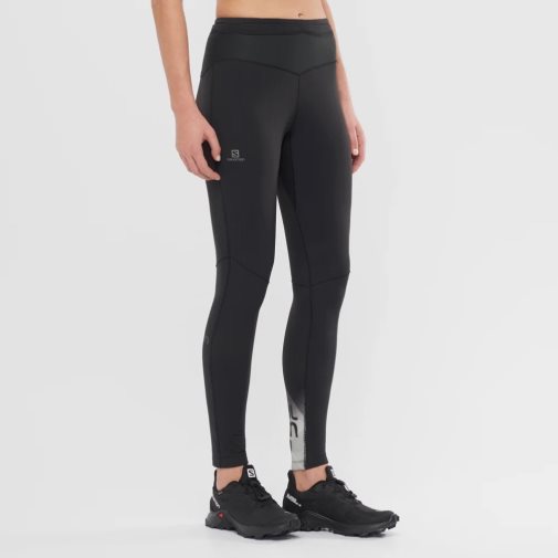 Mallas Para Correr Salomon Xa Warm Mujer Negros | MX OIXW214